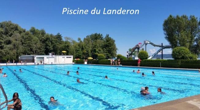 Le Landeron Chambre Lumineuse Dans Une Grande Villa מראה חיצוני תמונה